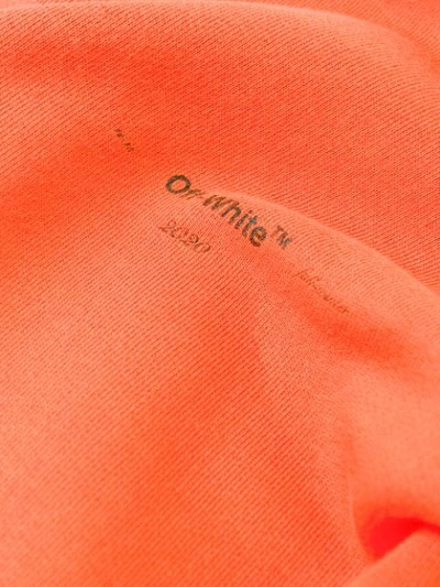 Shop Off-white Arrows Embroidered Sweatshirt In Orange