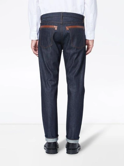 Shop Mackintosh Dark Indigo Denim Jeans D-mp007 In Blue