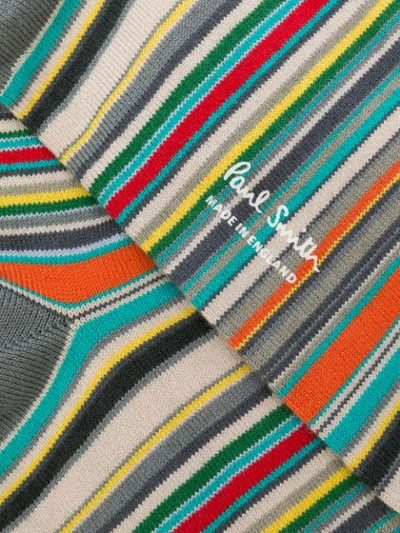 Shop Paul Smith Signature Stripe Socks In Multicolour