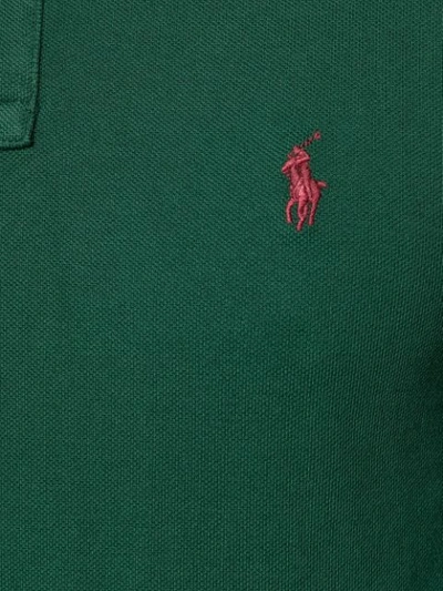 Shop Polo Ralph Lauren Embroidered Logo Polo Shirt In Green