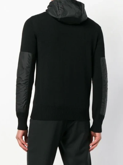 Shop Moncler Knit Fitted Jacket In Black