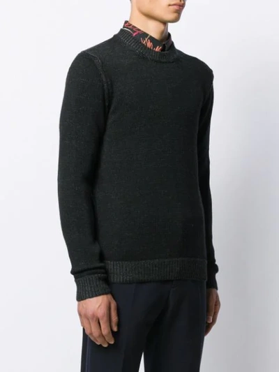 Shop Roberto Collina Crew Neck Sweatshirt In Black