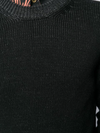 Shop Roberto Collina Crew Neck Sweatshirt In Black