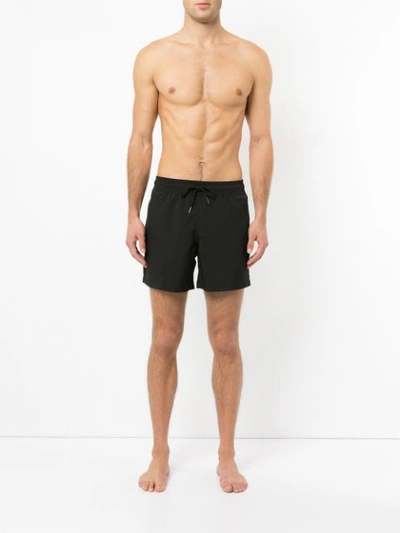 Shop Venroy Solid Swim Shorts In Black