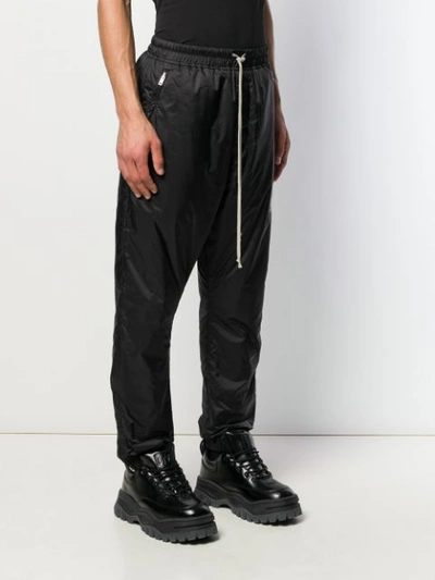 Shop Rick Owens Embroidered Track Pants In Black