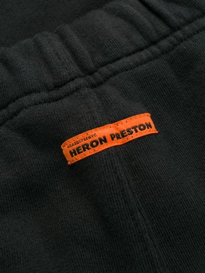 Shop Heron Preston Logo Print Track Pants In Blue