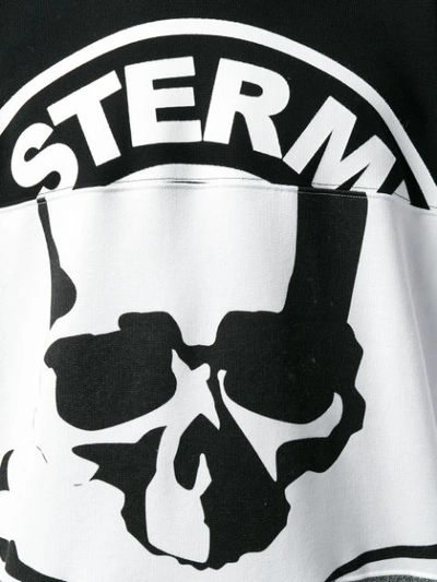 Shop Mastermind Japan Mastermind World Striped Skull Jumoer - Black
