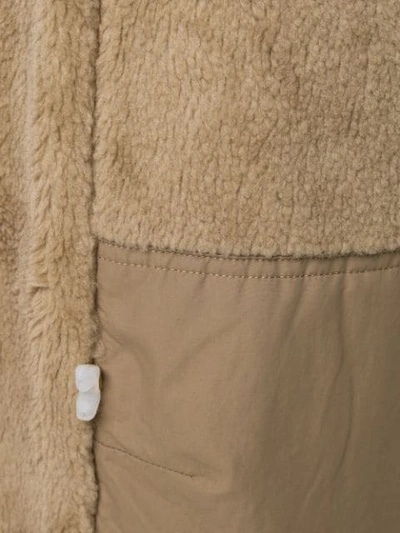 Shop Undercover Shearling Detail Trousers In Brown