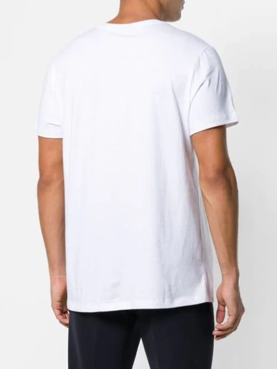 Shop Burberry Embroidered Logo T In White