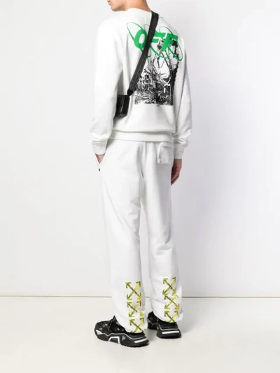 Shop Off-white Arrows Track Trousers In White