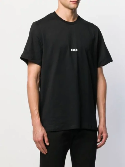 Shop Msgm Logo Short-sleeve T-shirt In Black