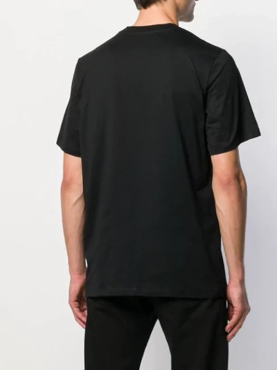 Msgm Viscose Pattern T-shirt In Black