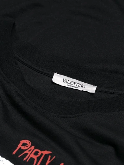 Shop Valentino Backstage Print T-shirt In Black