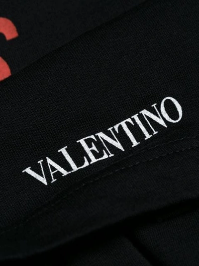 Shop Valentino Backstage Print T-shirt In Black