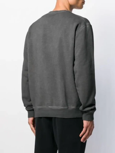 Shop Dsquared2 Logo Printed Sweatshirt In Grey