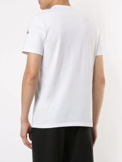 Shop Moncler At High Altitude Print T-shirt In White