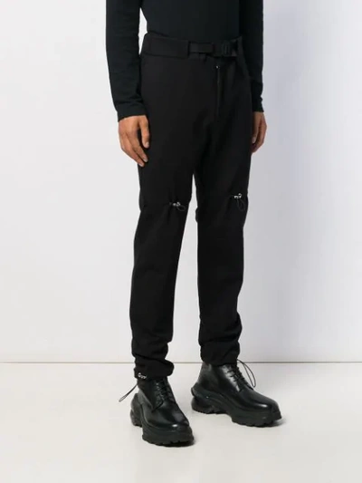 1017 ALYX 9SM GAITER BUCKLE TROUSERS - 黑色