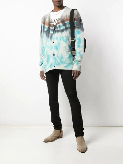 Shop Amiri Relaxed-fit Tie-dye Cardigan In Multicolour