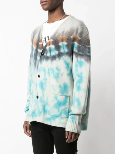 Shop Amiri Relaxed-fit Tie-dye Cardigan In Multicolour