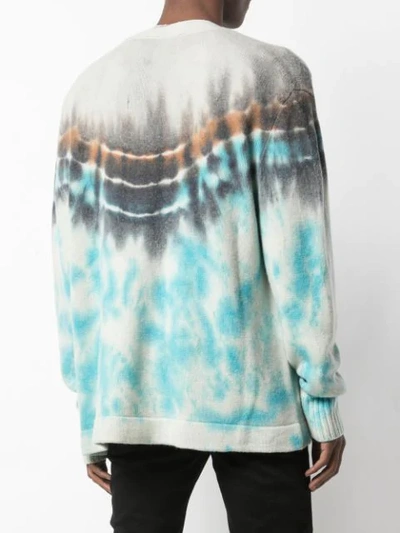 Shop Amiri Relaxed-fit Tie-dye Cardigan In Multicolour