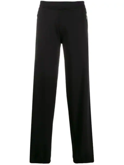 Shop Neil Barrett Side Stripe Track Pants In Black