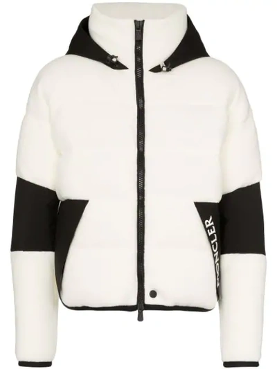 Shop Moncler Hooded Fleece Jacket In 04a