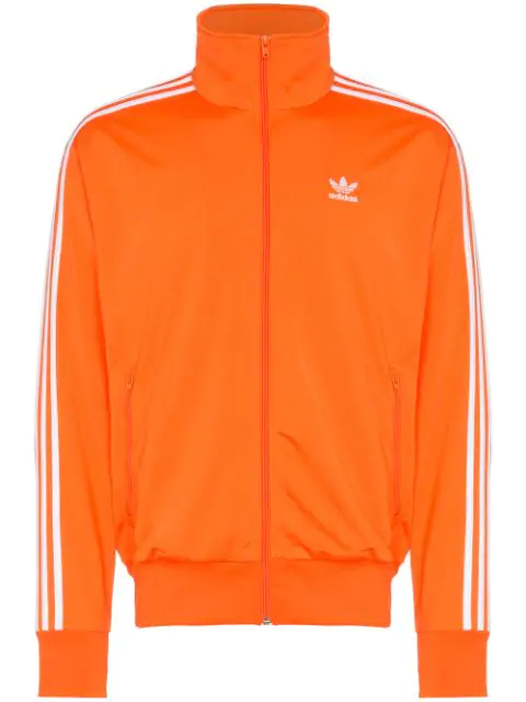 adidas originals three stripe track jacket in orange