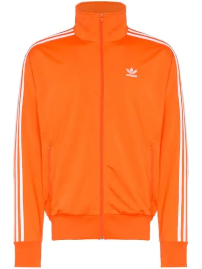 Adidas Originals Adidas 3-stripe Zip-up Track Jacket In Orange | ModeSens