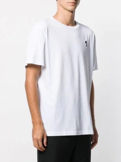 Shop Hydrogen Embroidered T-shirt In White