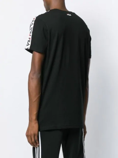 Shop Fila Logo Print Band T-shirt In Black