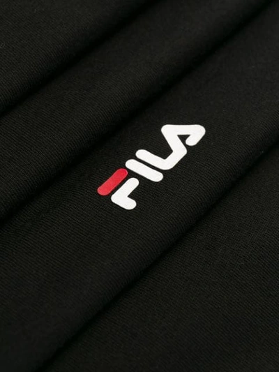 Shop Fila Logo Print Band T-shirt In Black