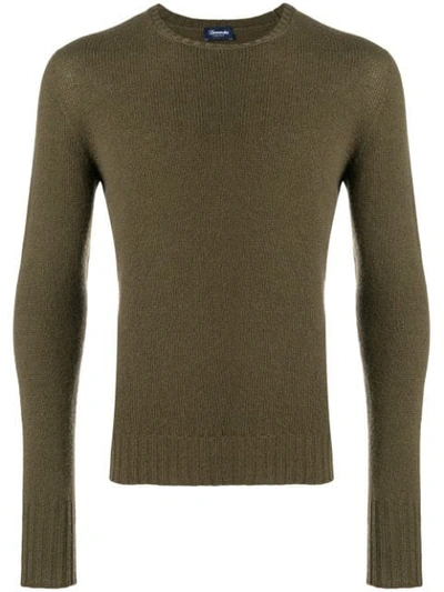 Shop Drumohr Knitted Sweater In Green