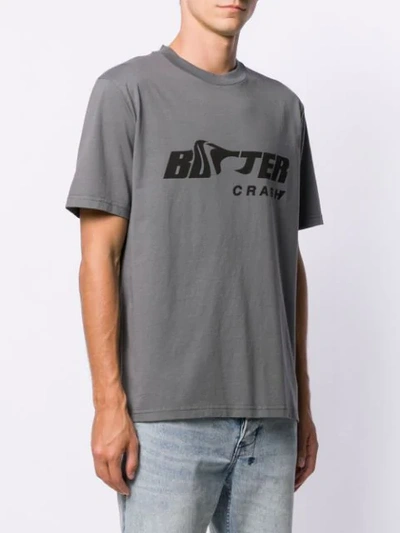 Shop Botter Logo Print T-shirt In Grey
