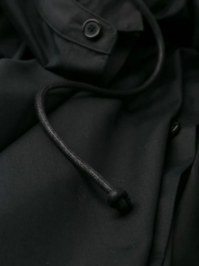 Shop Juunj Hooded Shirt In Black