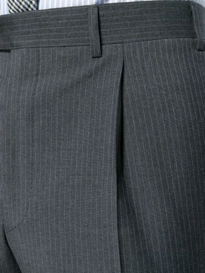 Shop Canali Pinstripe Formal Suit - Grey