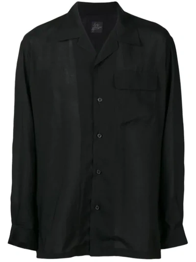 Shop Yohji Yamamoto Chest Pocket Shirt - Black