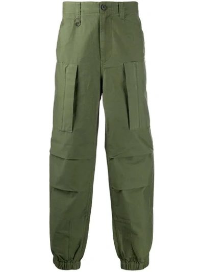 Shop Ambush Straight-leg Cargo Trousers In Green