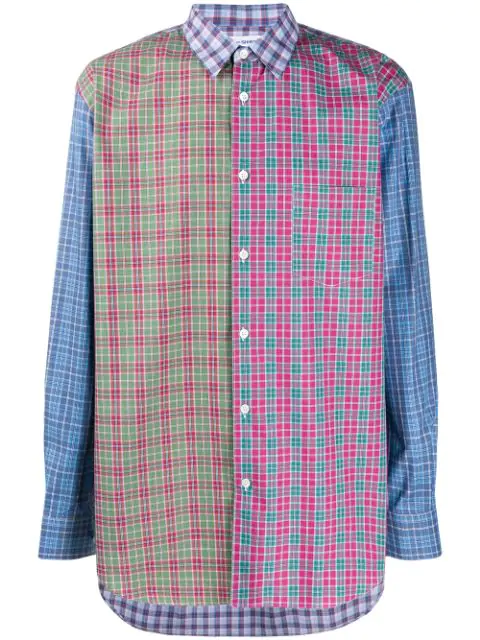 comme des garcons shirt patchwork
