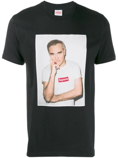 Shop Supreme X Comme Des Garçons Morrissey T-shirt In Black