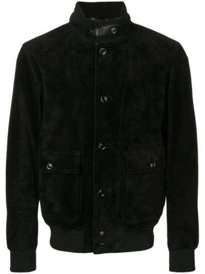Shop Tom Ford Bomber Jacket In Black