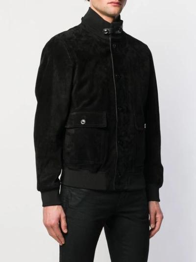 Shop Tom Ford Bomber Jacket In Black