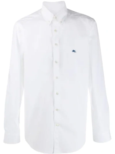 Shop Etro Classic Shirt In White