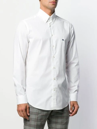 Shop Etro Classic Shirt In White