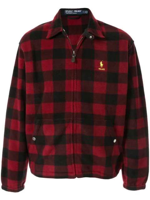 palace ralph lauren polar fleece harrington glen plaid