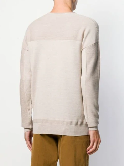 Shop Al Duca D'aosta Round Neck Jumper In Neutrals