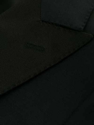Shop Alexander Mcqueen Stitched Lapel Tuxedo Jacket In Black