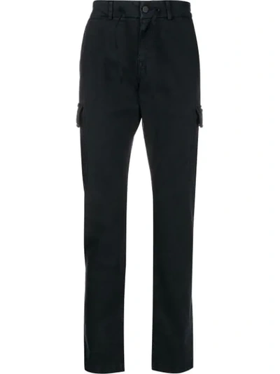 Shop 7 For All Mankind Extra Slim Chino Cargo Trousers In Blue