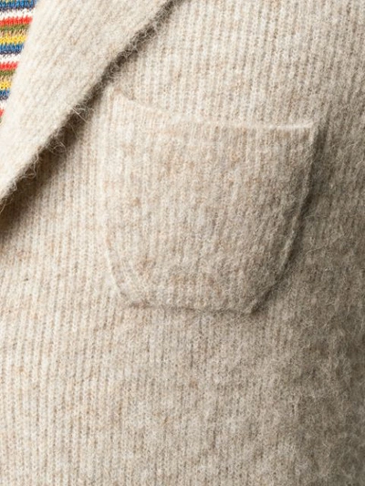 Shop Roberto Collina Classic Fitted Cardigan - Neutrals