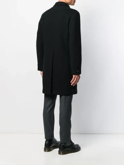 Shop Barena Venezia Double Buttoned Coat In Black