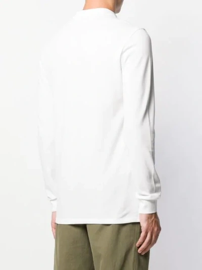 Shop Ps By Paul Smith Long Sleeve Polo Shirt In White